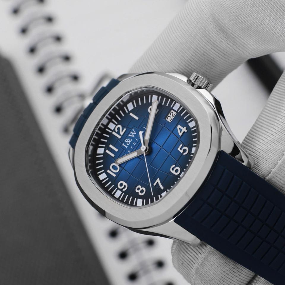 IW CANIVAL - IW722G (aquanuat) 40mm xanh dương navy-duoc-ban-tai-NGUYÊN độ đồng hồ (seikomod)