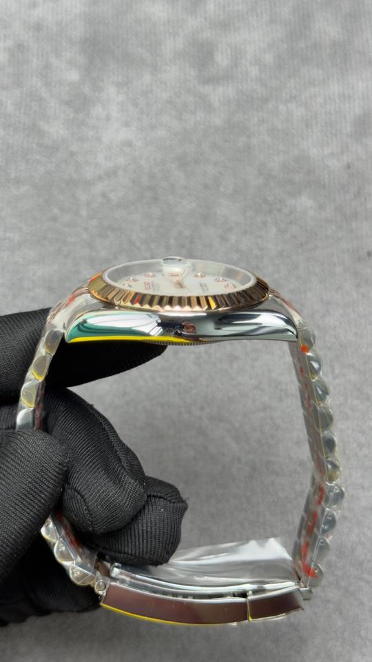 Seikomod DateJust xà cừ trắng demi hồng-duoc-ban-tai-NGUYÊN độ đồng hồ