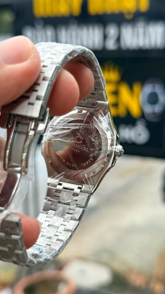 Carnival 8160L 34mm nữ mặt đen-duoc-ban-tai-NGUYÊN độ đồng hồ (seikomod)