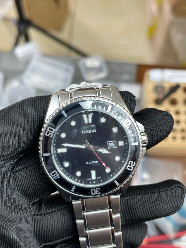 CASIO MDV-107D-1A1VDF 42mm đen-duoc-ban-tai-NGUYÊN độ đồng hồ (seikomod)