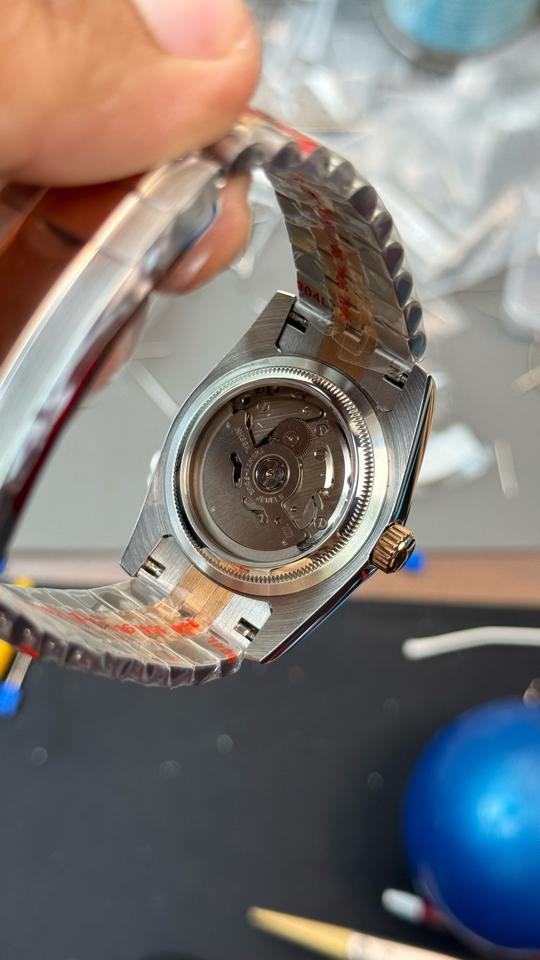 Seikomod DateJust socola demi rose-duoc-ban-tai-NGUYÊN độ đồng hồ (seikomod)