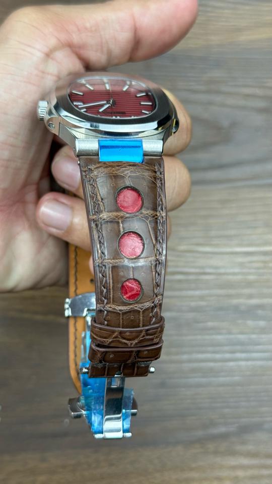 Seikomod Nautilus 39,5mm mặt đỏ-duoc-ban-tai-NGUYÊN độ đồng hồ (seikomod)