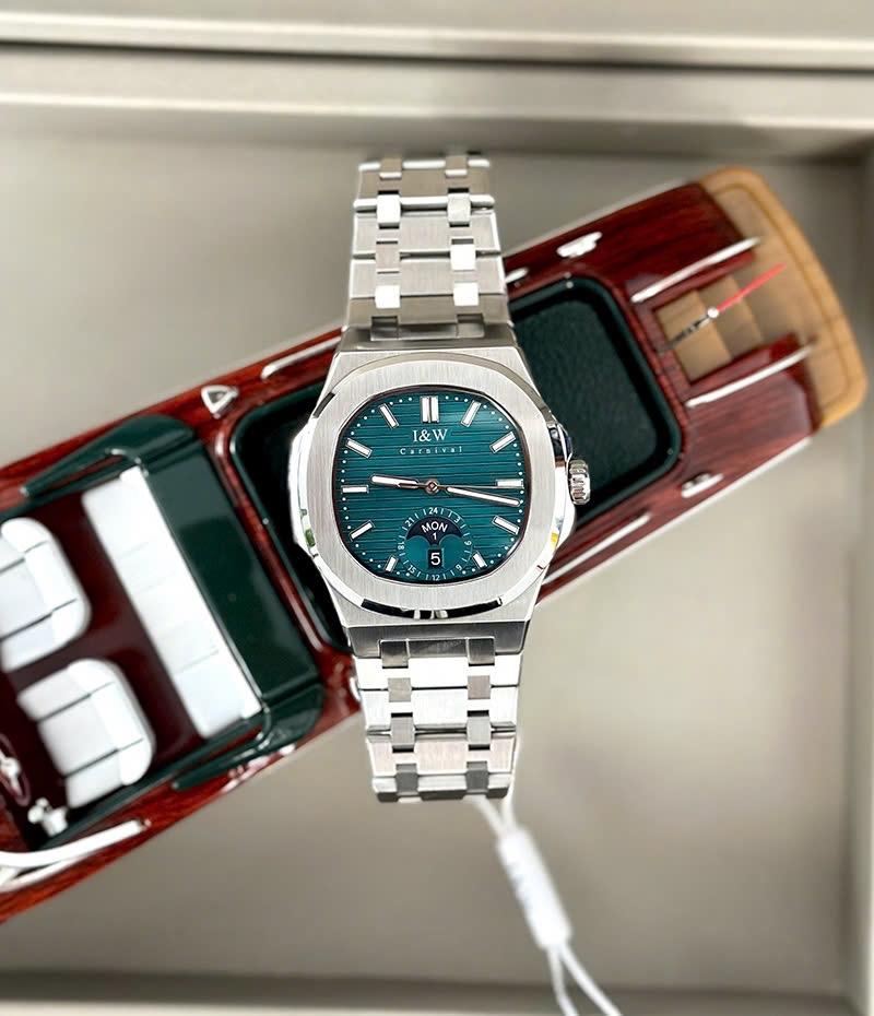 I&W Carnival IW735G xanh lá-duoc-ban-tai-NGUYÊN độ đồng hồ (seikomod)