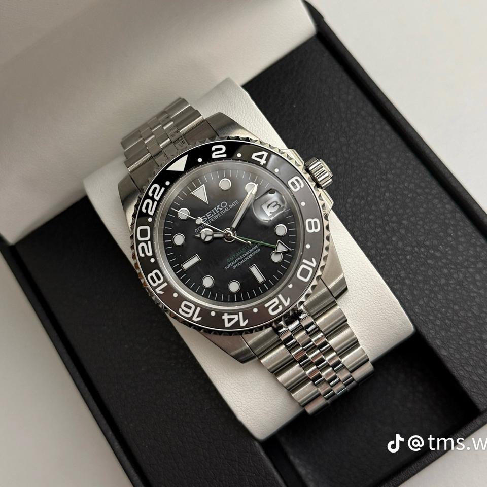 Seikomod submariner 41mm gmt 141-duoc-ban-tai-NGUYÊN độ đồng hồ (seikomod)