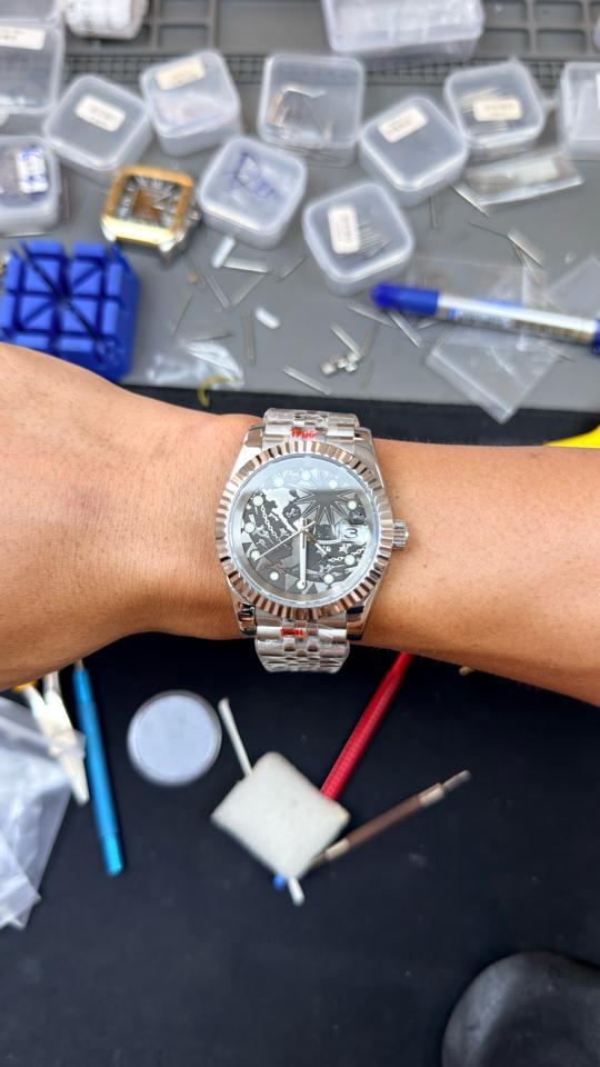 Seikomod DateJust trống đồng Việt Nam cọc số dạ quang 39mm-duoc-ban-tai-NGUYÊN độ đồng hồ (seikomod)