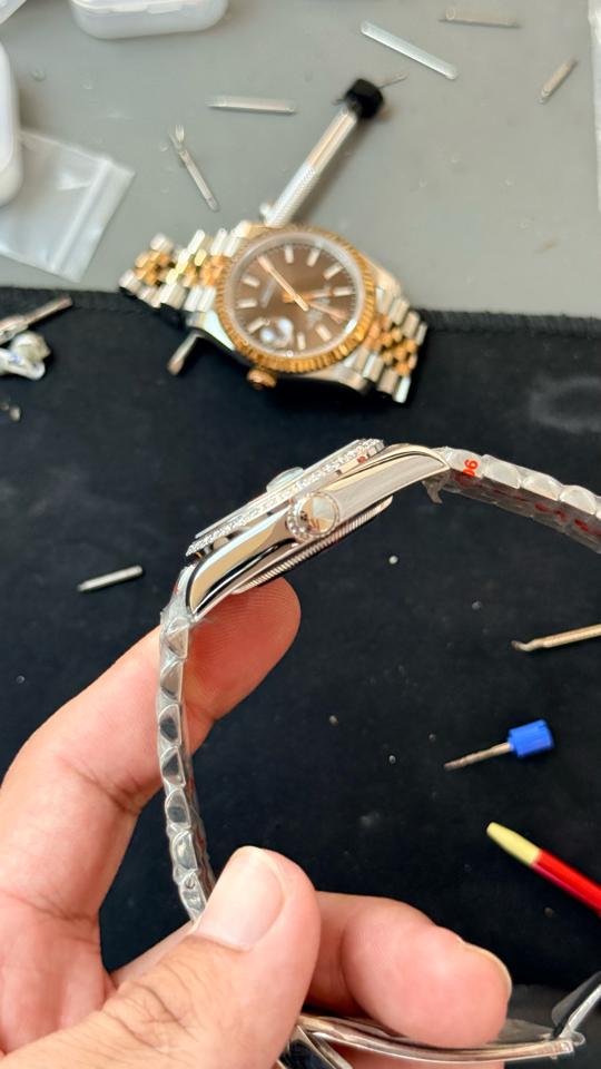 Seikomod DateJust xanh tiffany niềng đá-duoc-ban-tai-NGUYÊN độ đồng hồ (seikomod)