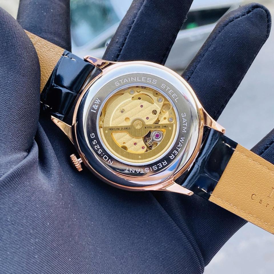 IW CANIVAL - IW525G 41mm trắng vàng hồng-duoc-ban-tai-NGUYÊN độ đồng hồ (seikomod)