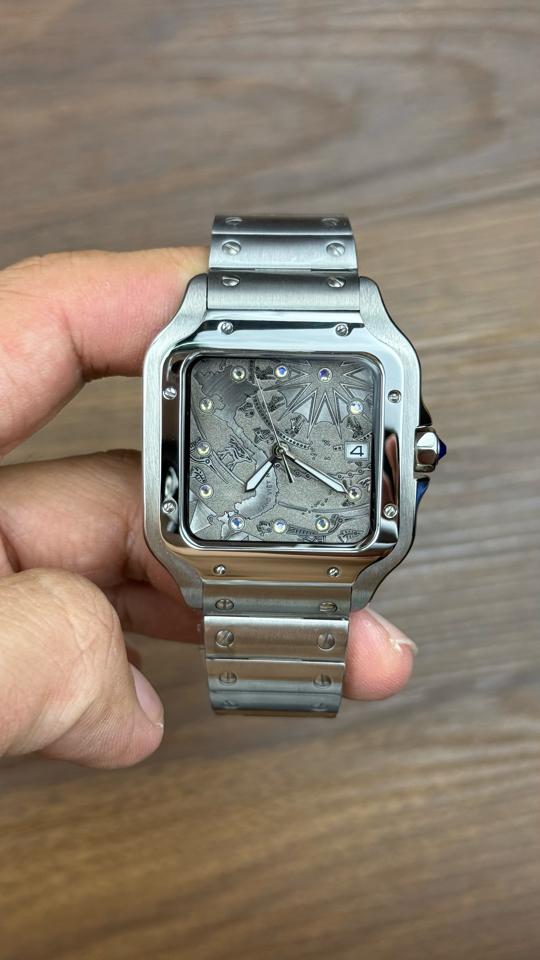 Seikomod Santos 38mm trống đồng Việt Nam-duoc-ban-tai-NGUYÊN độ đồng hồ (seikomod)
