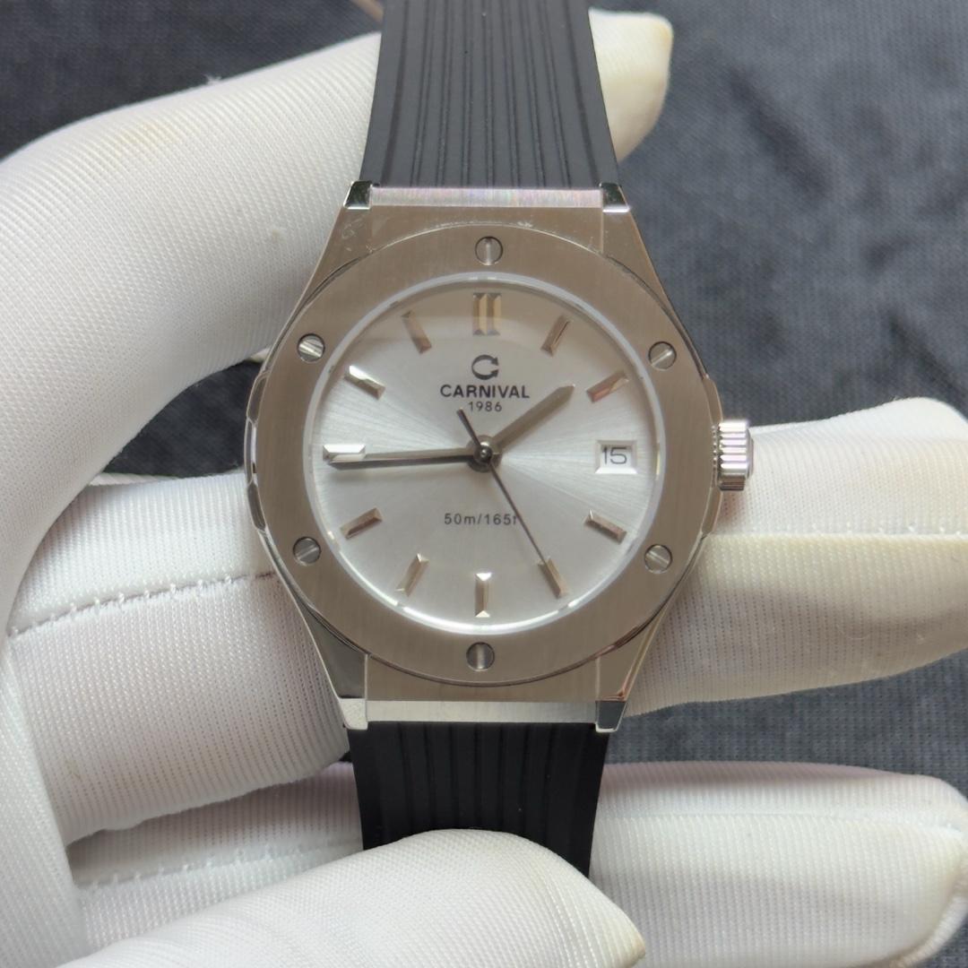 Carnival 8168L 34mm nữ mặt trắng-duoc-ban-tai-NGUYÊN độ đồng hồ
