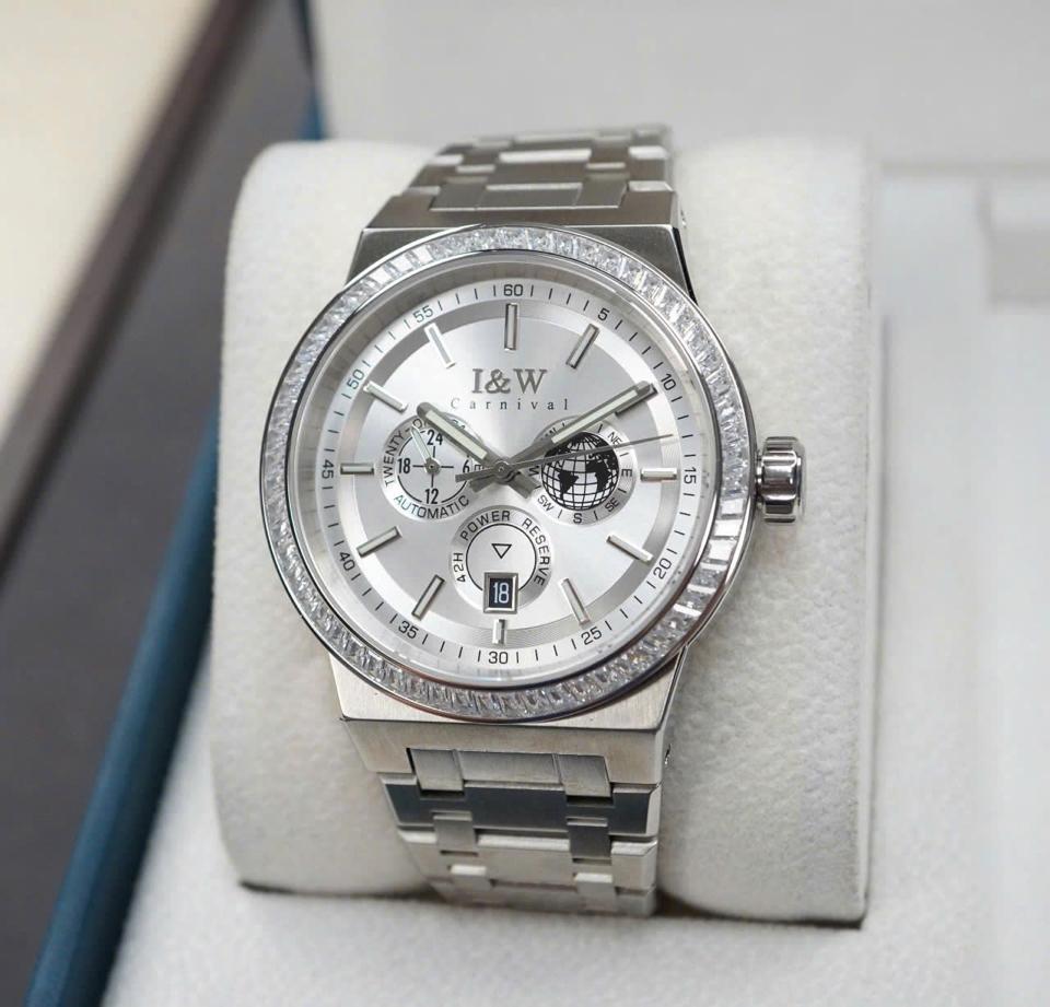 I&W CARNIVAL IW785G 41mm bạc-duoc-ban-tai-NGUYÊN độ đồng hồ (seikomod)