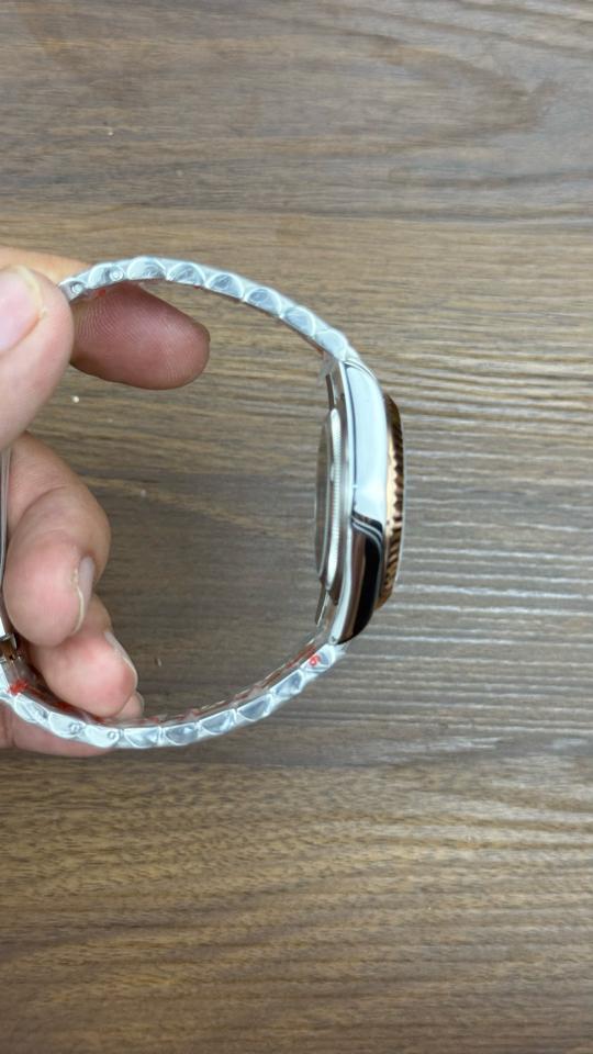 Seikomod DateJust demi vàng hồng xà cừ trắng-duoc-ban-tai-NGUYÊN độ đồng hồ (seikomod)