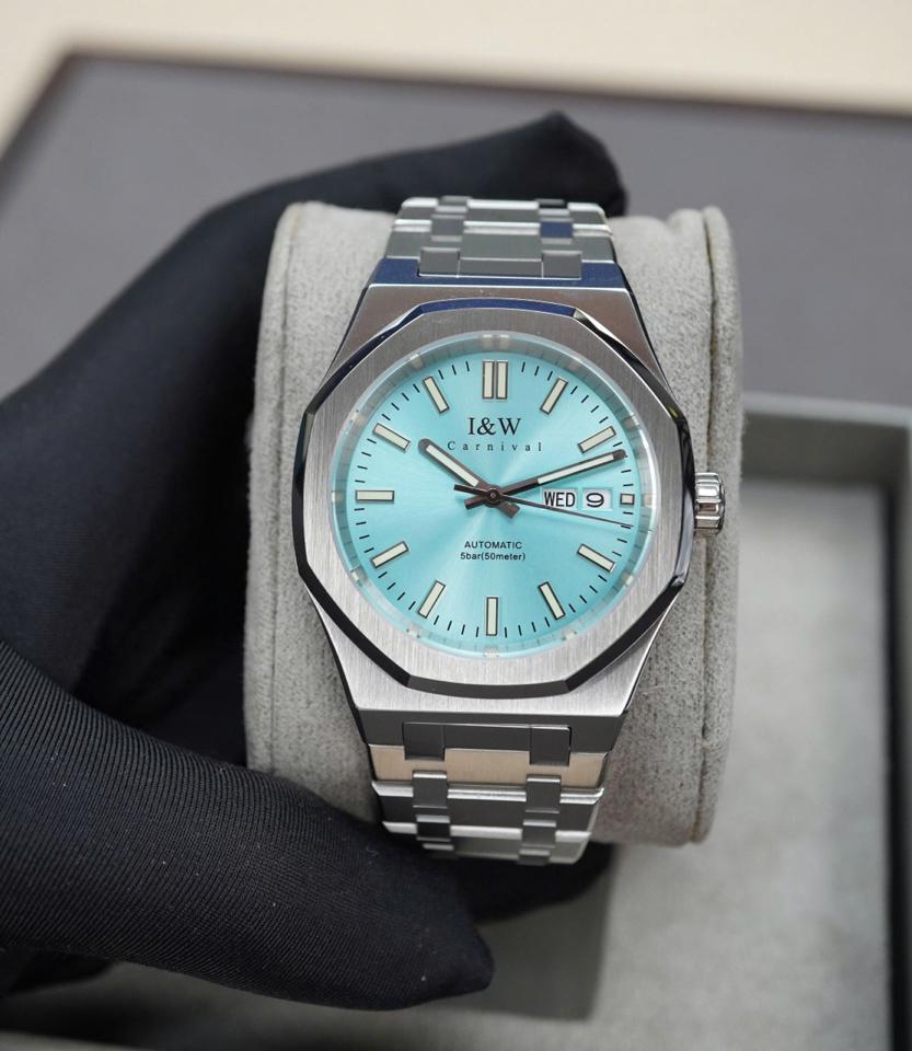 IW CANIVAL -IW5579G 41mm tiffany-duoc-ban-tai-NGUYÊN độ đồng hồ (seikomod)