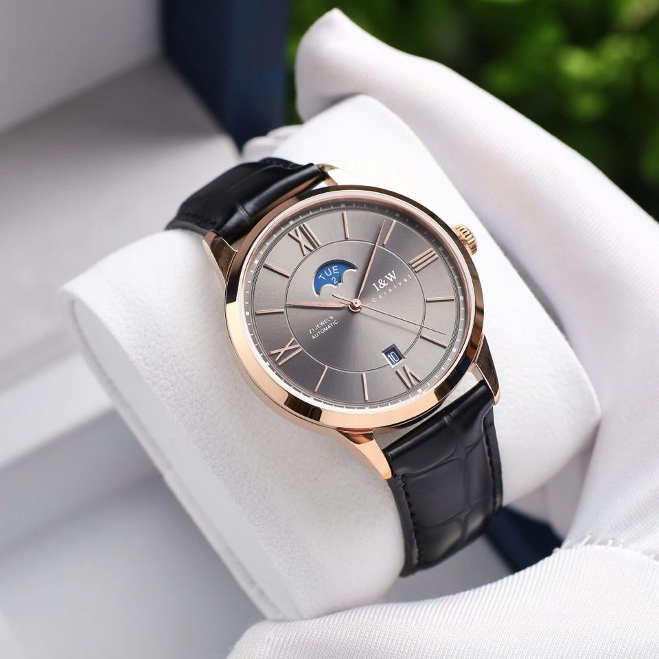 IW CANIVAL - IW528G 41mm dây da đủ màu-duoc-ban-tai-NGUYÊN độ đồng hồ (seikomod)