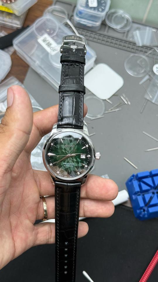 Seikomod Presage da cá sấu xanh lá-duoc-ban-tai-NGUYÊN độ đồng hồ (seikomod)