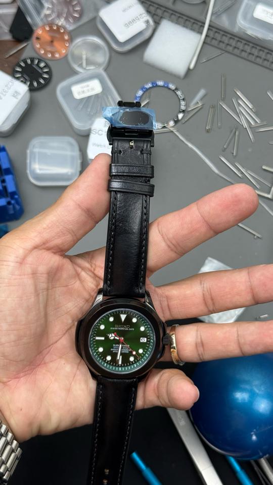 Seikomod Aquanuat xanh lá-duoc-ban-tai-NGUYÊN độ đồng hồ (seikomod)