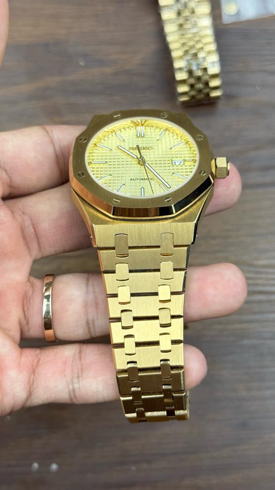 Seikomod AP gold 41mm-duoc-ban-tai-NGUYÊN độ đồng hồ (seikomod)