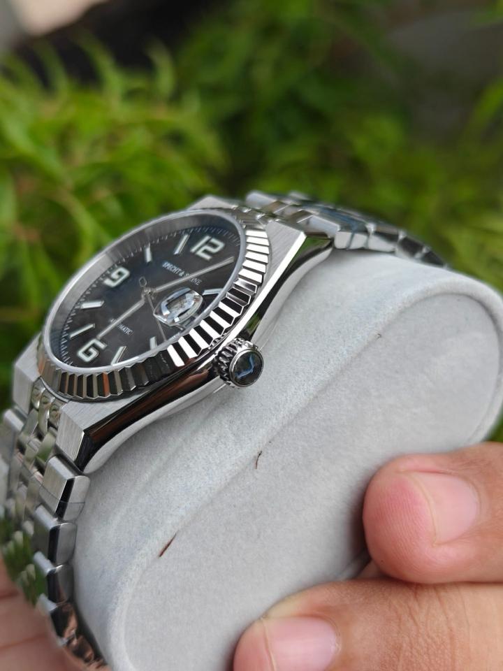 Specht & Shone SP0043A4 dáng Land Dweller 36,5mm mặt đen-duoc-ban-tai-NGUYÊN độ đồng hồ
