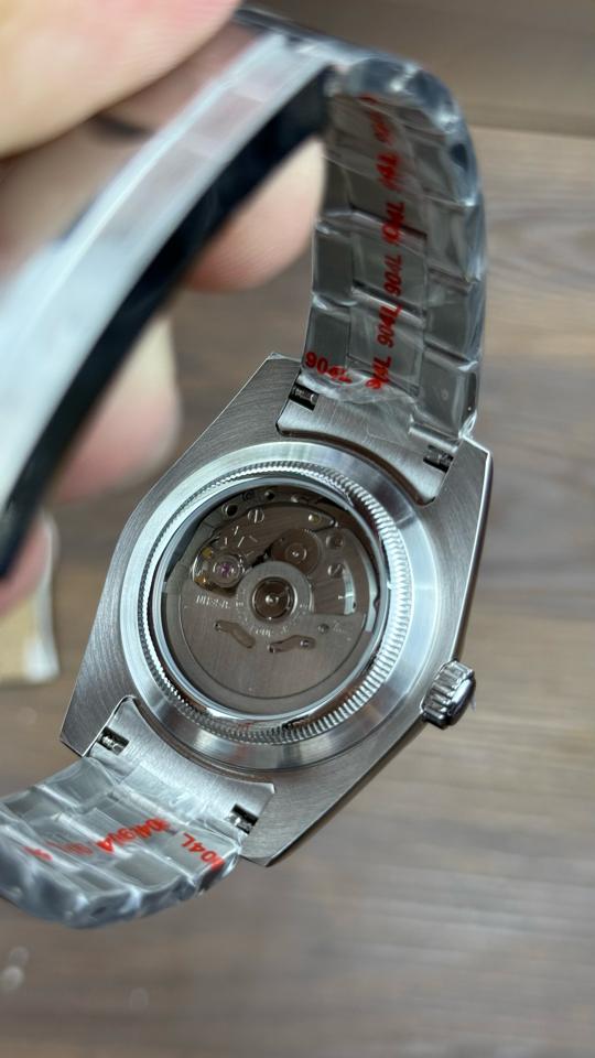 Seikomod DateJust 40mm xà cừ trắng dạ quang-duoc-ban-tai-NGUYÊN độ đồng hồ (seikomod)