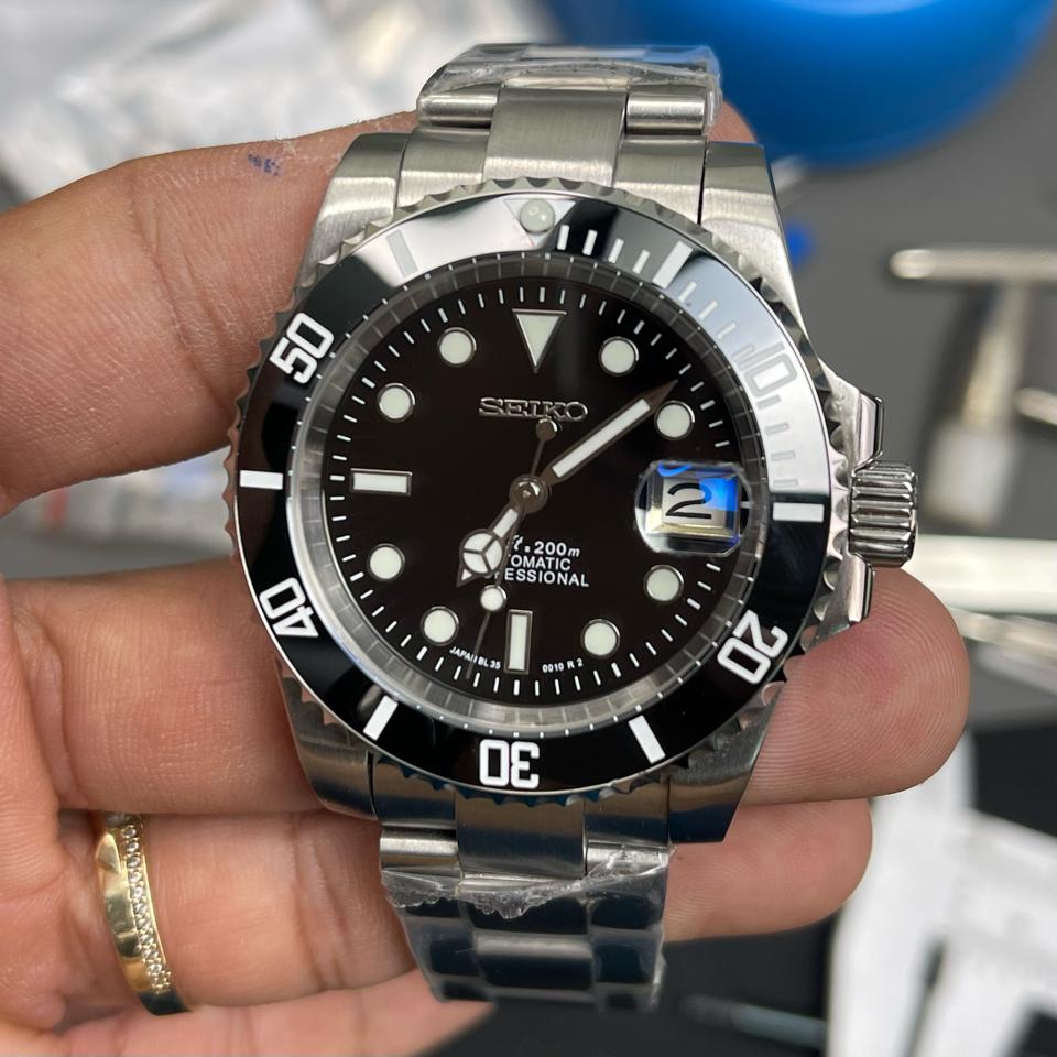 Seikomod submariner 41mm 132-duoc-ban-tai-NGUYÊN độ đồng hồ (seikomod)