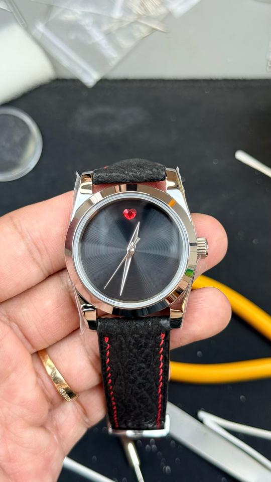 Seikomod DateJust x Movado trái tim đỏ 36mm-duoc-ban-tai-NGUYÊN độ đồng hồ (seikomod)