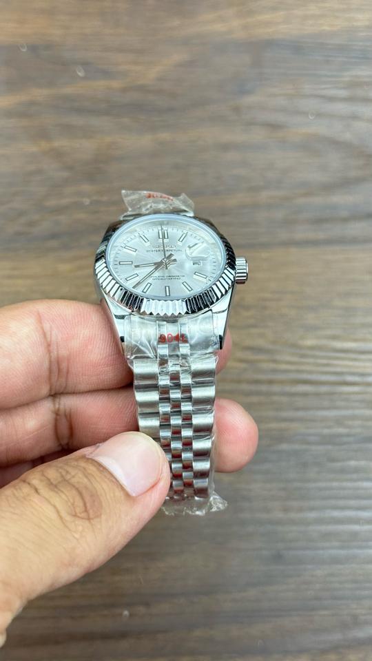 Seikomod DateJust nữ 31mm mặt trắng-duoc-ban-tai-NGUYÊN độ đồng hồ (seikomod)