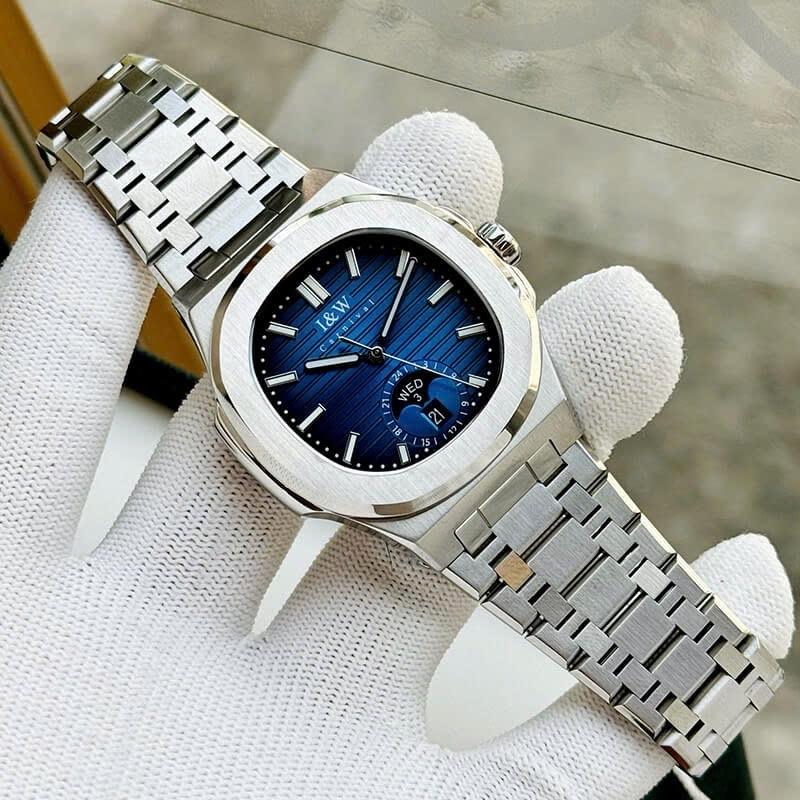 I&W Carnival IW735G xanh navy viền trơn-duoc-ban-tai-NGUYÊN độ đồng hồ (seikomod)