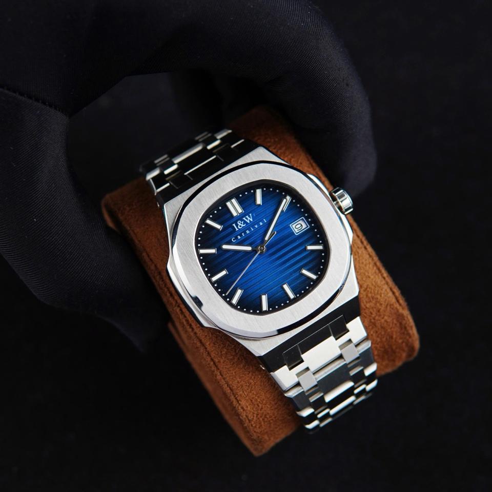 IW Canival IW721G 41mm xanh navy-duoc-ban-tai-NGUYÊN độ đồng hồ (seikomod)