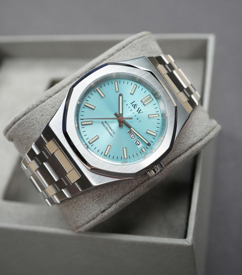 IW CANIVAL -IW5579G 41mm tiffany-duoc-ban-tai-NGUYÊN độ đồng hồ (seikomod)