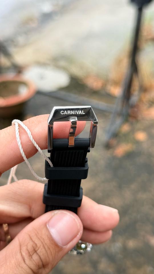 Carnival 8168L 34mm nữ mặt xanh-duoc-ban-tai-NGUYÊN độ đồng hồ (seikomod)