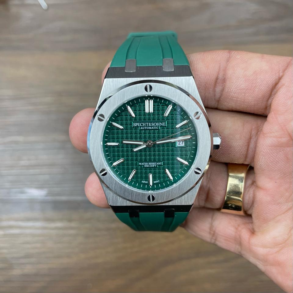 S&S homage Hublot 40mm xanh lá-duoc-ban-tai-NGUYÊN độ đồng hồ (seikomod)