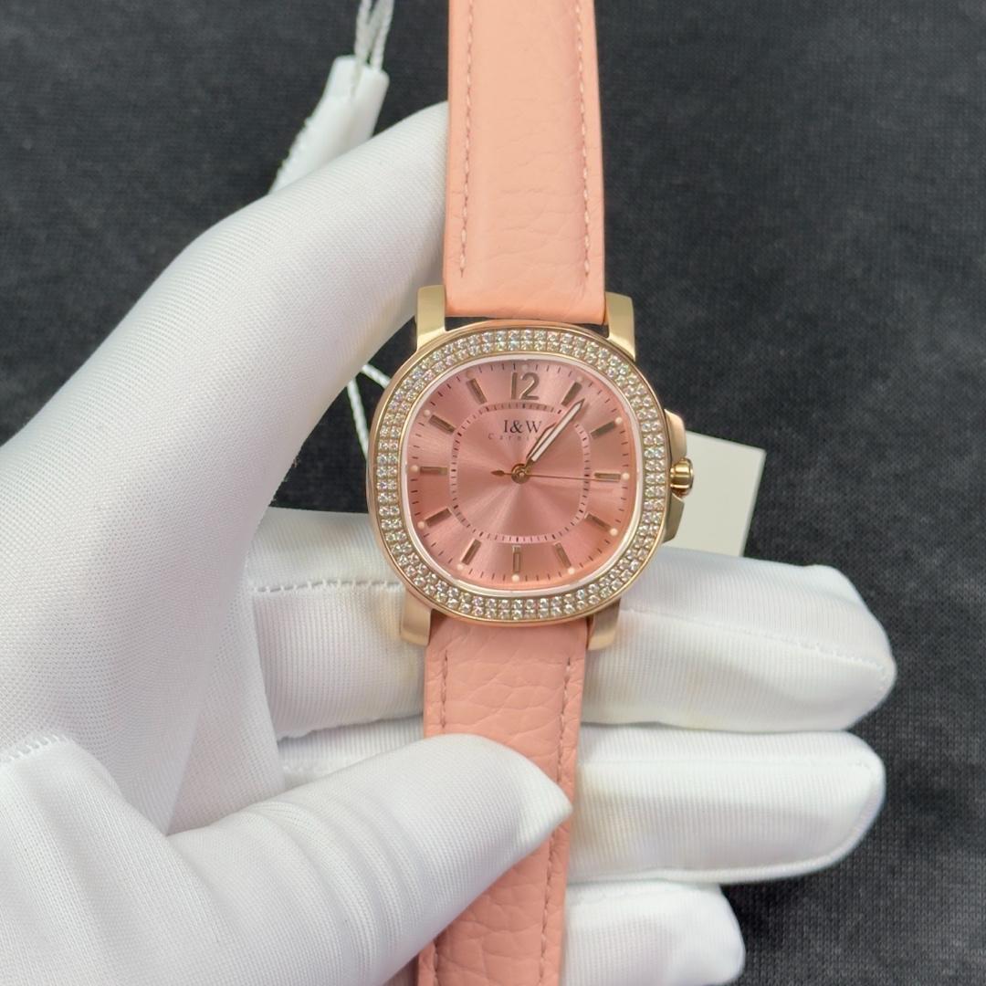 I&W Carnival 55896L 34mm nữ mặt hồng-duoc-ban-tai-NGUYÊN độ đồng hồ
