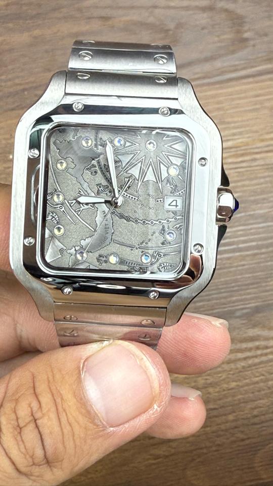 Seikomod Santos 38mm trống đồng Việt Nam-duoc-ban-tai-NGUYÊN độ đồng hồ (seikomod)