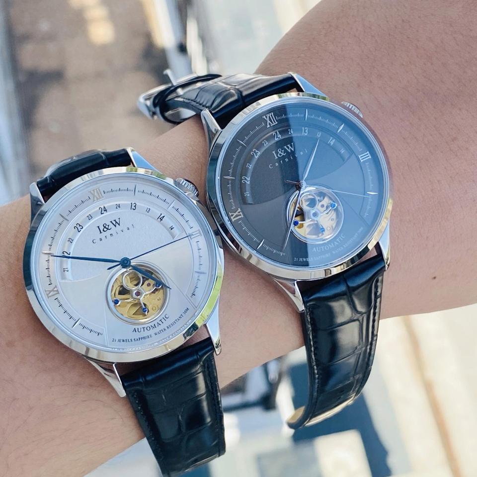 IW CANIVAL - IW525G 41mm vỏ bạc-duoc-ban-tai-NGUYÊN độ đồng hồ (seikomod)