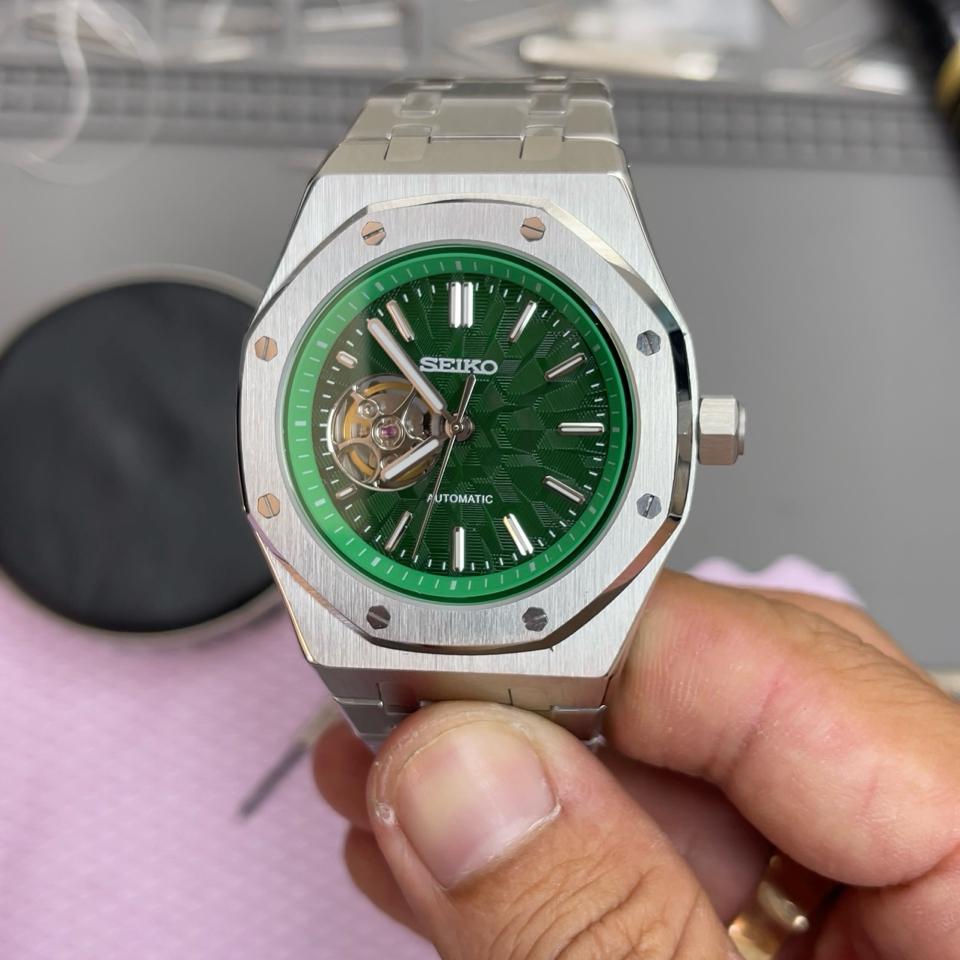 Seikomod AP open heart 41mm-duoc-ban-tai-NGUYÊN độ đồng hồ (seikomod)