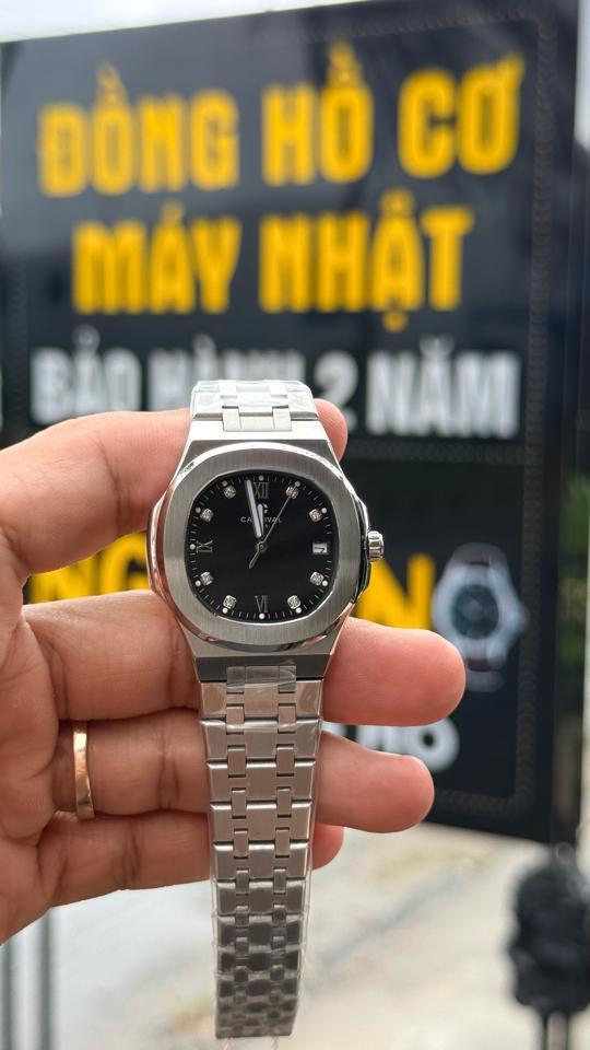 Carnival 8160L 34mm nữ mặt đen-duoc-ban-tai-NGUYÊN độ đồng hồ (seikomod)