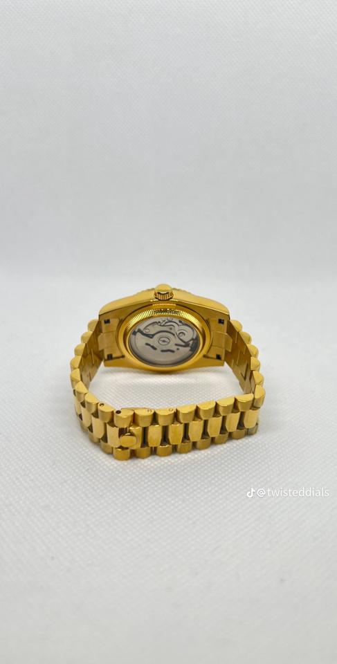 Seikomod Dayjust (la mã- gold)-duoc-ban-tai-NGUYÊN độ đồng hồ (seikomod)