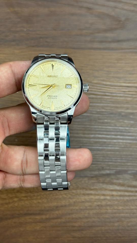 Seikomod Presage 40mm vàng chanh-duoc-ban-tai-NGUYÊN độ đồng hồ (seikomod)