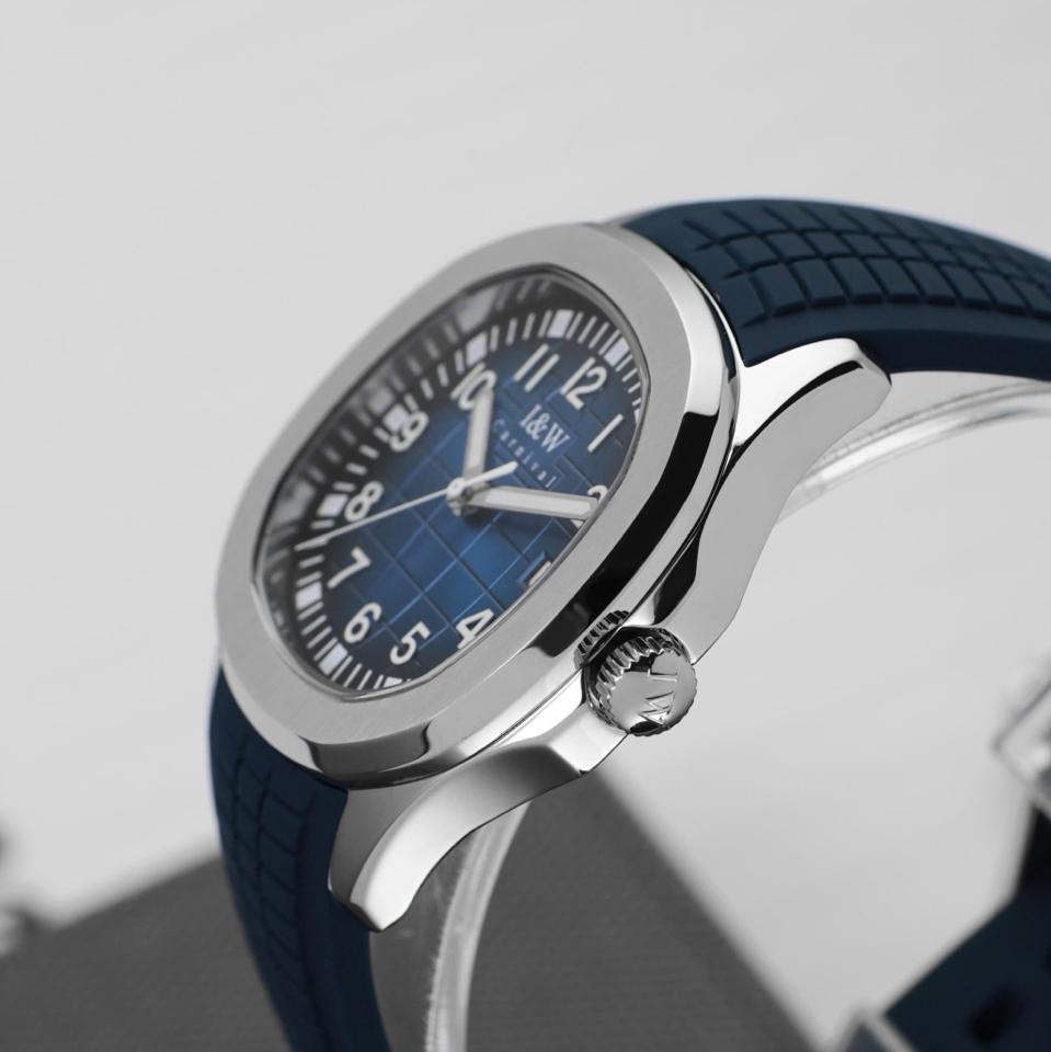 IW CANIVAL - IW722G (aquanuat) 40mm xanh dương navy-duoc-ban-tai-NGUYÊN độ đồng hồ (seikomod)