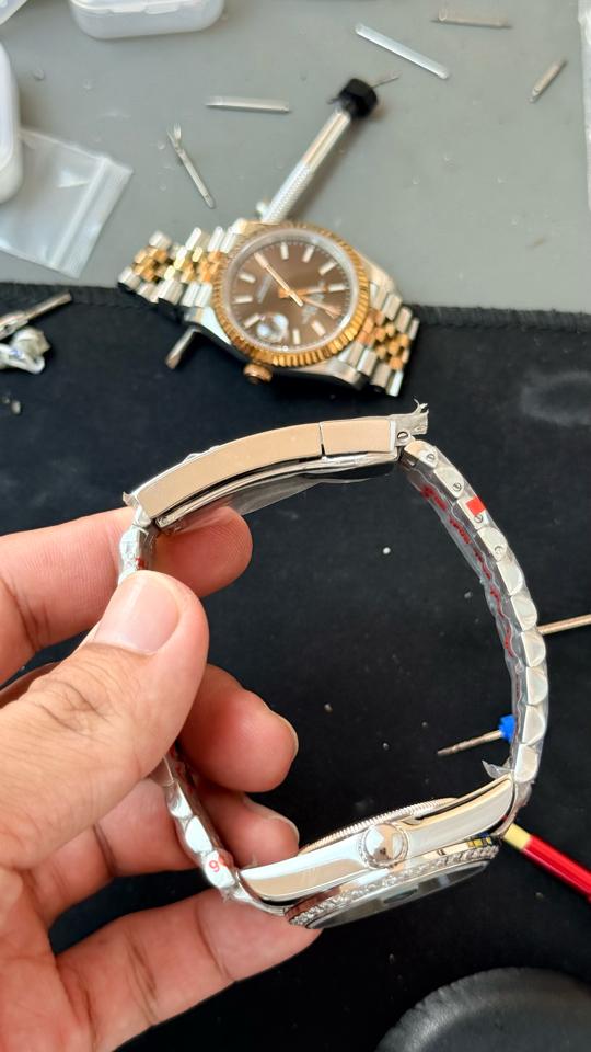 Seikomod DateJust xanh tiffany niềng đá-duoc-ban-tai-NGUYÊN độ đồng hồ (seikomod)