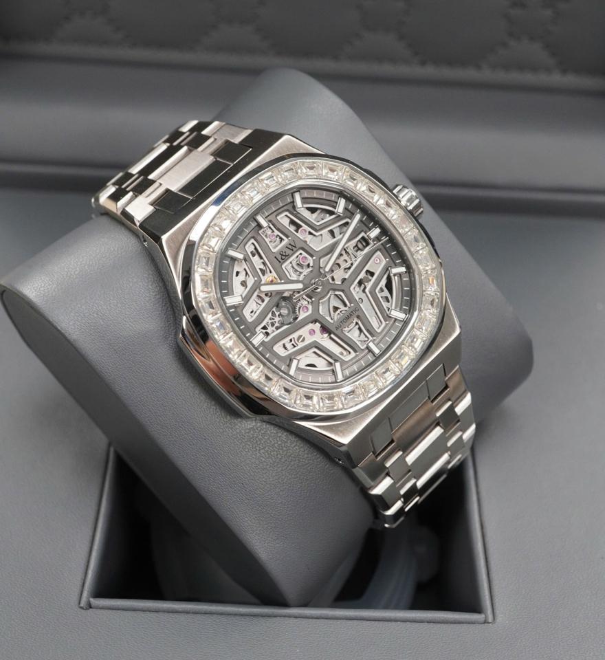I&W CARNIVAL IW763G tiểu Patek niềng đá Skeleton 41mm-duoc-ban-tai-NGUYÊN độ đồng hồ (seikomod)