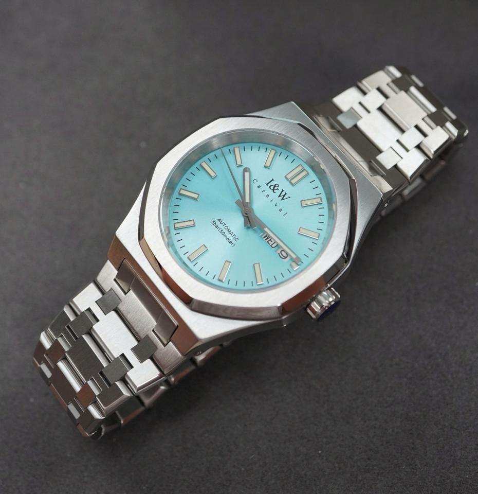 IW CANIVAL -IW5579G 41mm tiffany-duoc-ban-tai-NGUYÊN độ đồng hồ (seikomod)