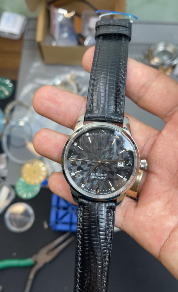 Seikomod Presage 40mm đen-duoc-ban-tai-NGUYÊN độ đồng hồ (seikomod)