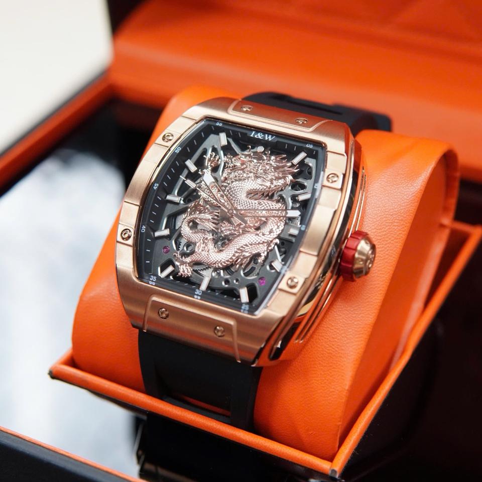 I&W CARNIVAL 787G mặt rồng vàng hồng-duoc-ban-tai-NGUYÊN độ đồng hồ (seikomod)