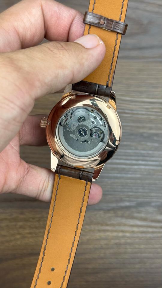 Seikomod Presage 40mm nâu vàng hồng-duoc-ban-tai-NGUYÊN độ đồng hồ (seikomod)