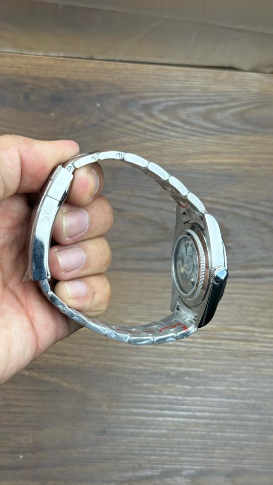 Seikomod DateJust 40mm xà cừ trắng dạ quang-duoc-ban-tai-NGUYÊN độ đồng hồ (seikomod)