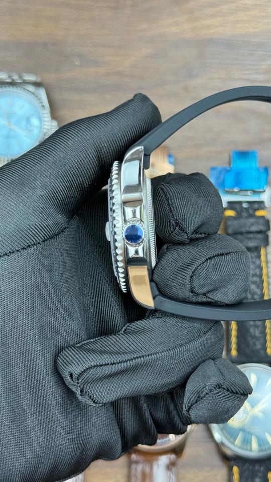 Seikomod Submariner 41mm đen niềng nhám-duoc-ban-tai-NGUYÊN độ đồng hồ (seikomod)