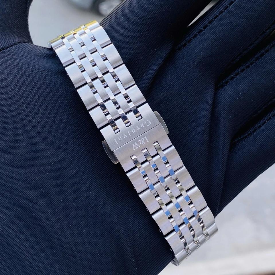 IW CANIVAL - IW525G 41mm Trắng dây thép-duoc-ban-tai-NGUYÊN độ đồng hồ (seikomod)