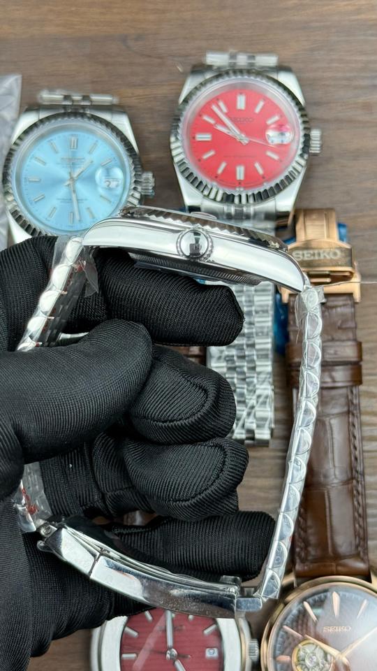 Seikomod DateJust đỏ-duoc-ban-tai-NGUYÊN độ đồng hồ (seikomod)