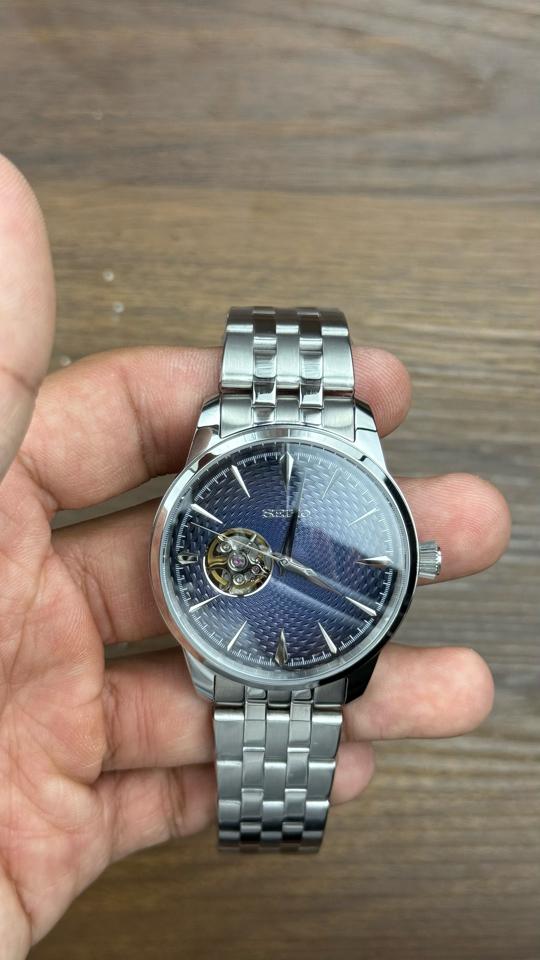 Seikomod Presage 40mm xanh navy thép-duoc-ban-tai-NGUYÊN độ đồng hồ (seikomod)