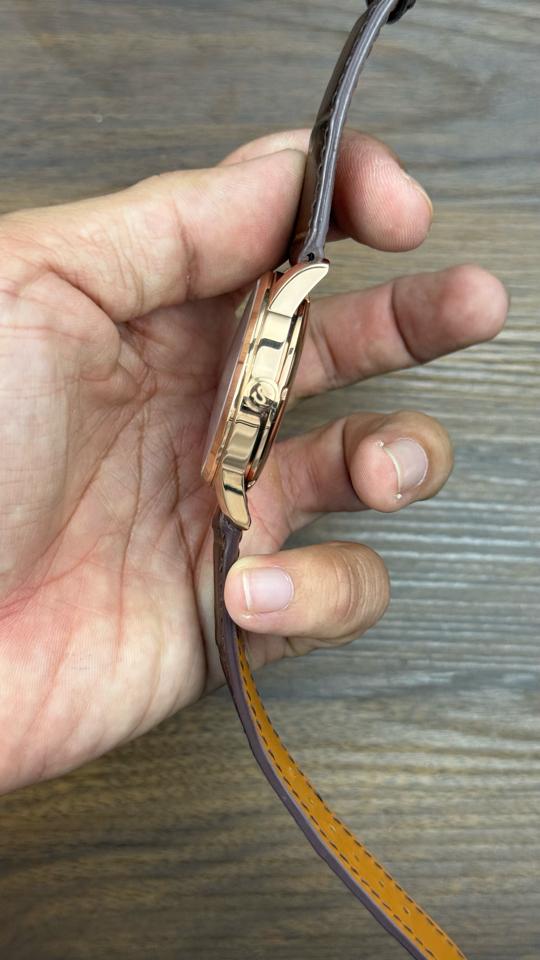 Seikomod Presage 40mm nâu vàng hồng-duoc-ban-tai-NGUYÊN độ đồng hồ (seikomod)